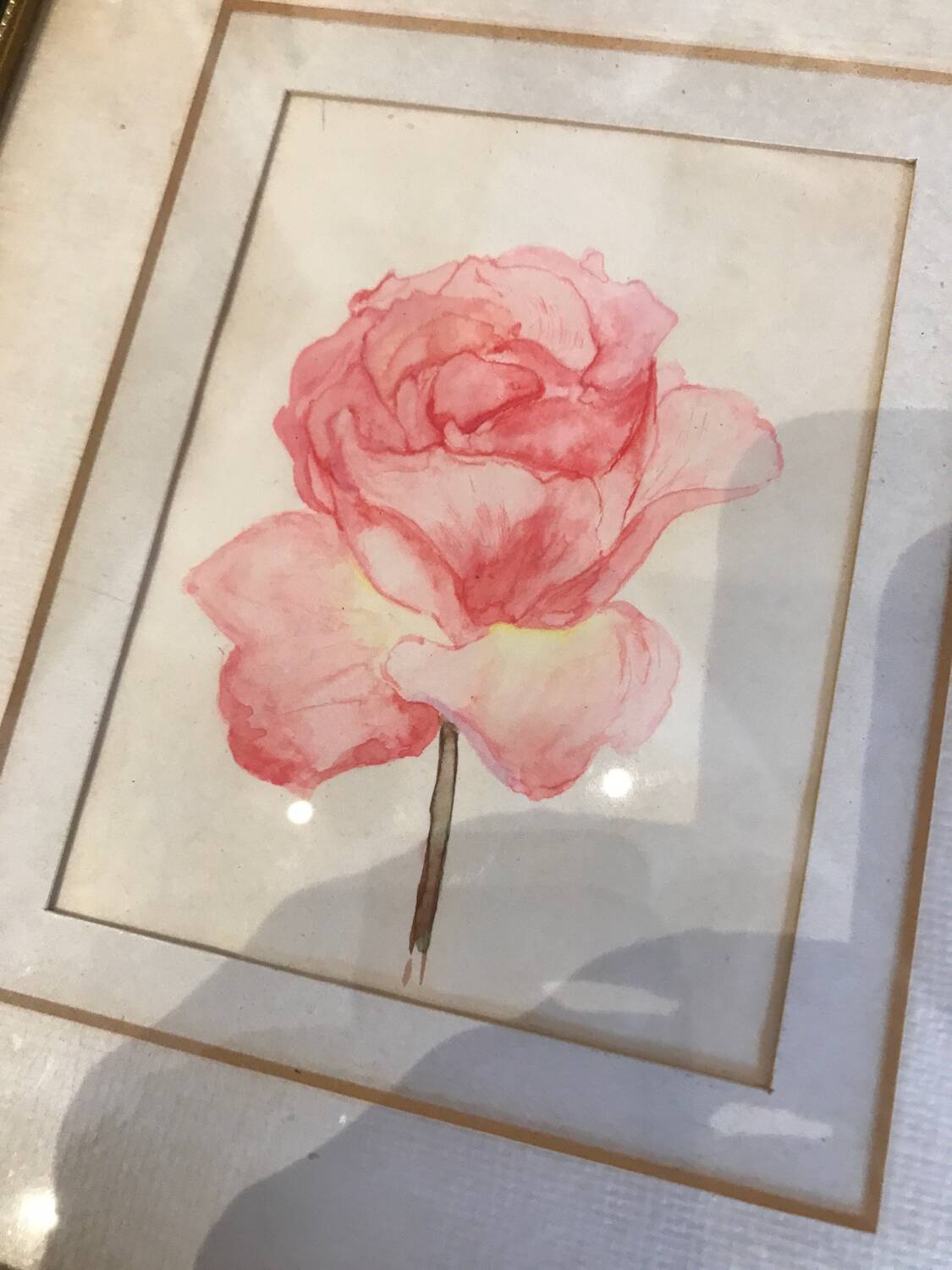 Pink watercolor