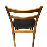 Set of six wooden chairs