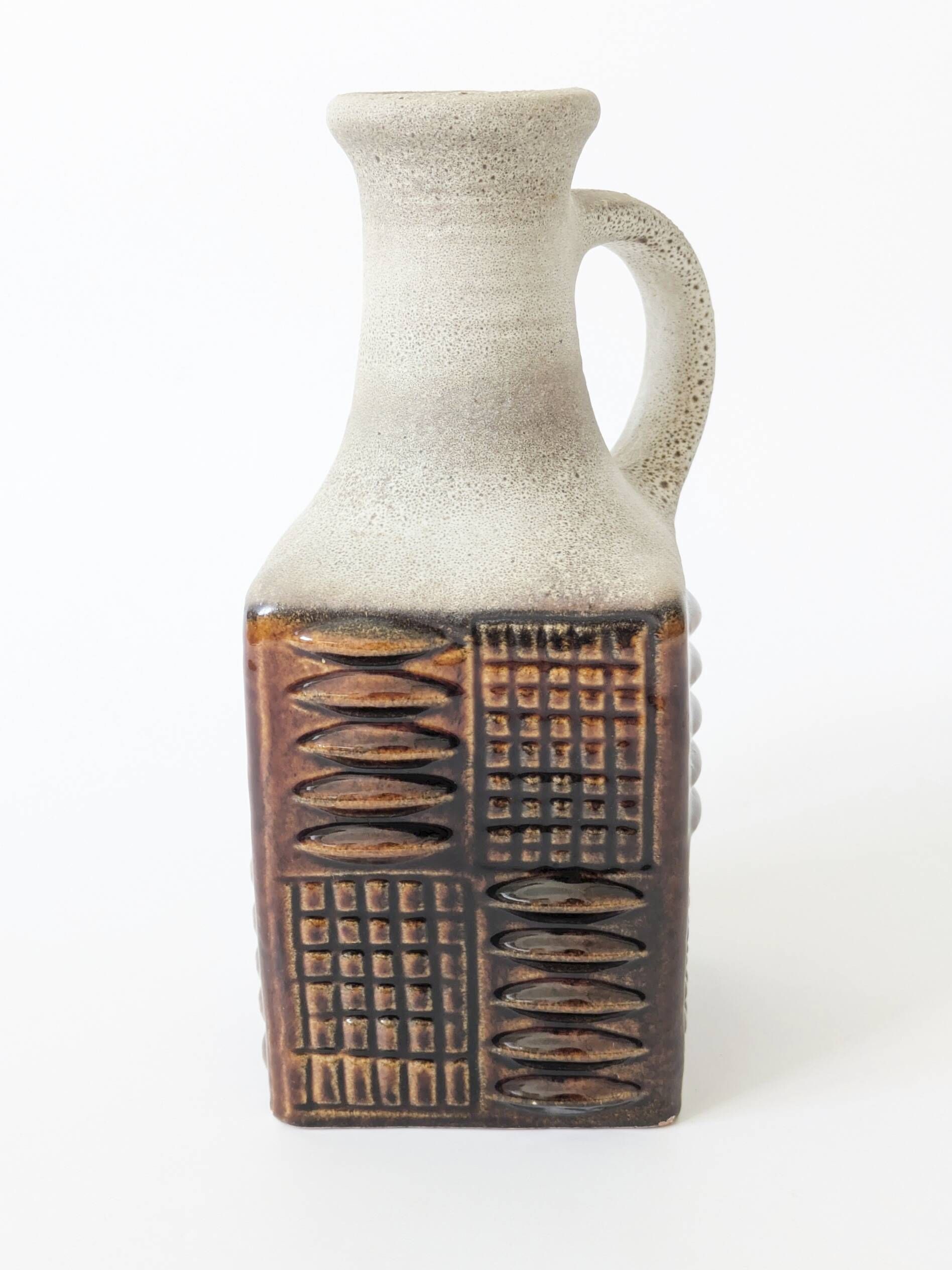 Brutalist ceramic vase Midcentury, Carstens Tönnieshof West Germany