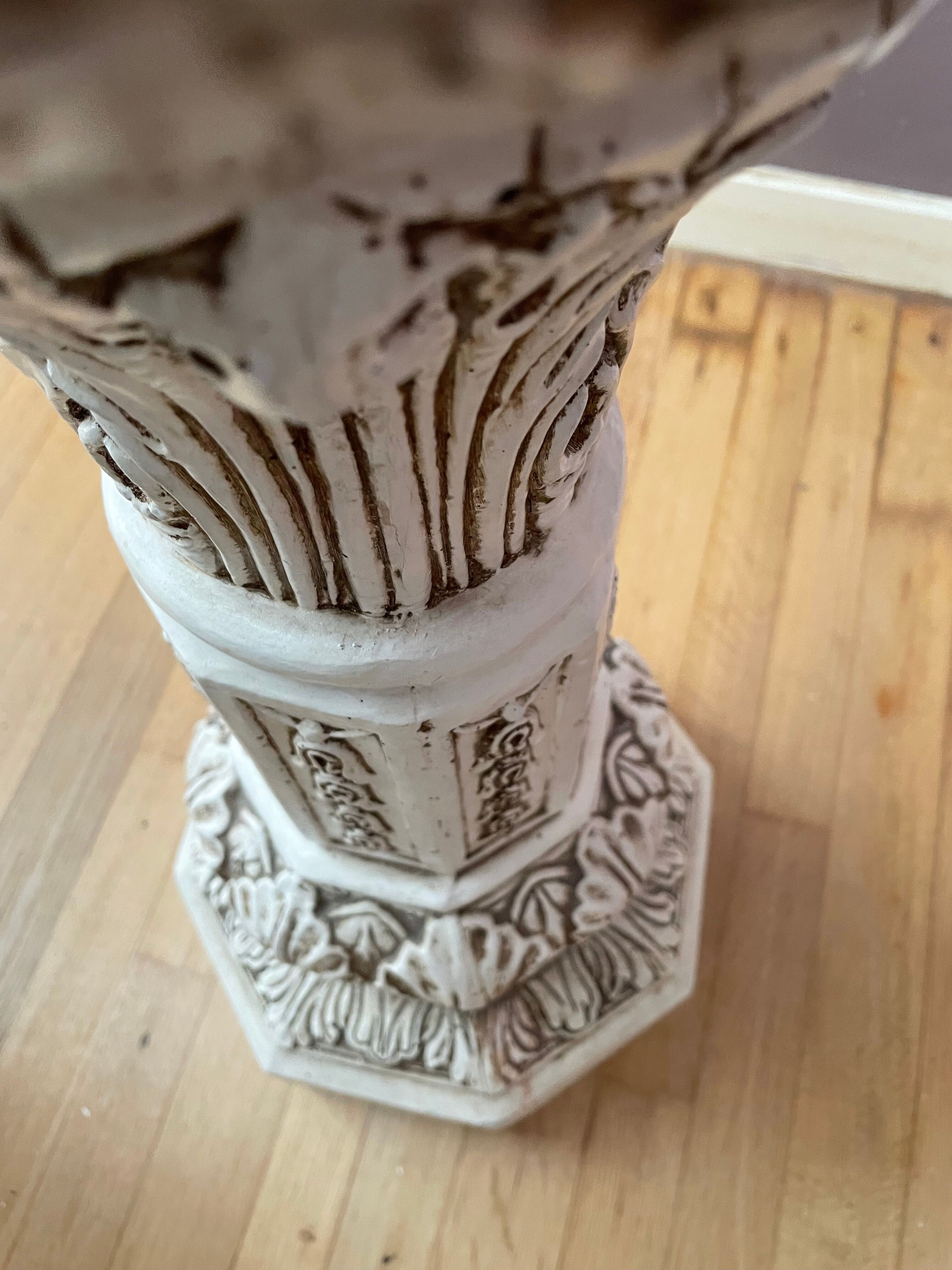Plant holder plaster column