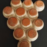 Vintage stoneware egg holder
