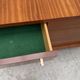 Enfilade by Robert DEBIEVE in mahogany veneer and brass, France 1950.