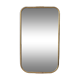 Vintage 60s wall mirror in golden brass italian design