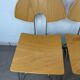 6 Mikado chairs 1800, stackable, design by Walter Leeman for Kusck&co.