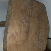 Set of 4 solid wood shepherd's stools