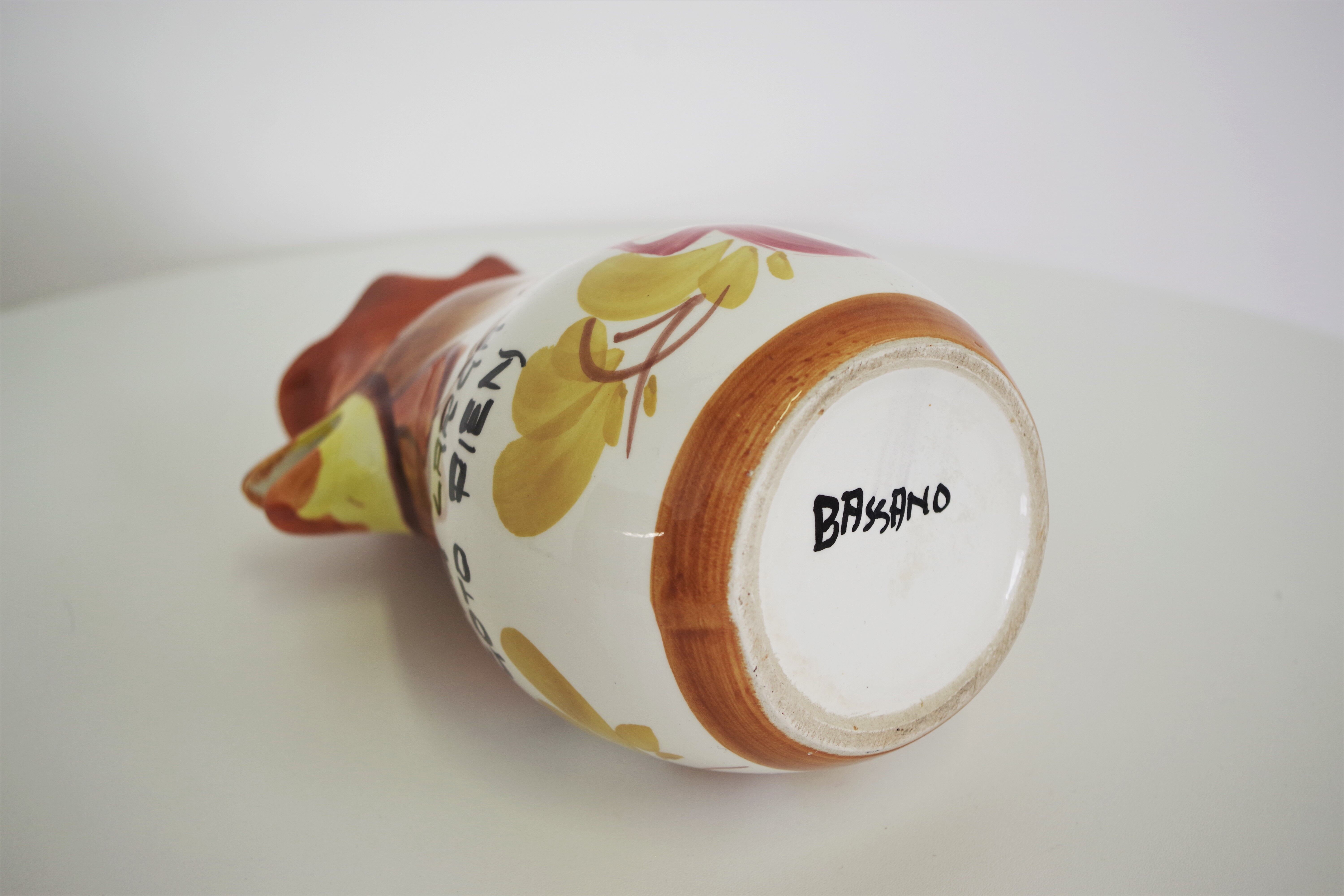 Pitcher in the shape of Bassano's rooster, 1970