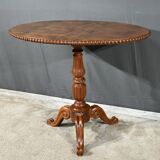 Oval Pedestal Table with Mahogany System, Louis Philippe period – 1st part 19th century