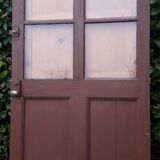 Porte vitrée H186,5xL98,5 de communication moulurée
