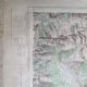 Map old staff IGN Briançon ski routes - Blachère ca 1945