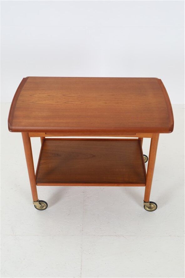 Mogens Hansen teak serving trolley with tray / Mid Century / Danish Modern Design / 1960s