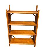 Four-tier rattan shelf