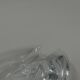 Vintage oval crystal ashtray