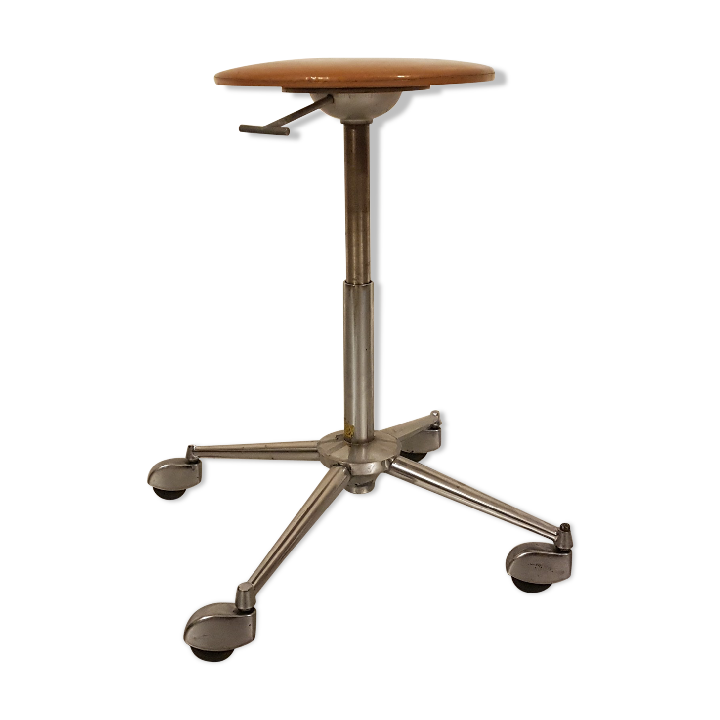 Workshop stool on wheels