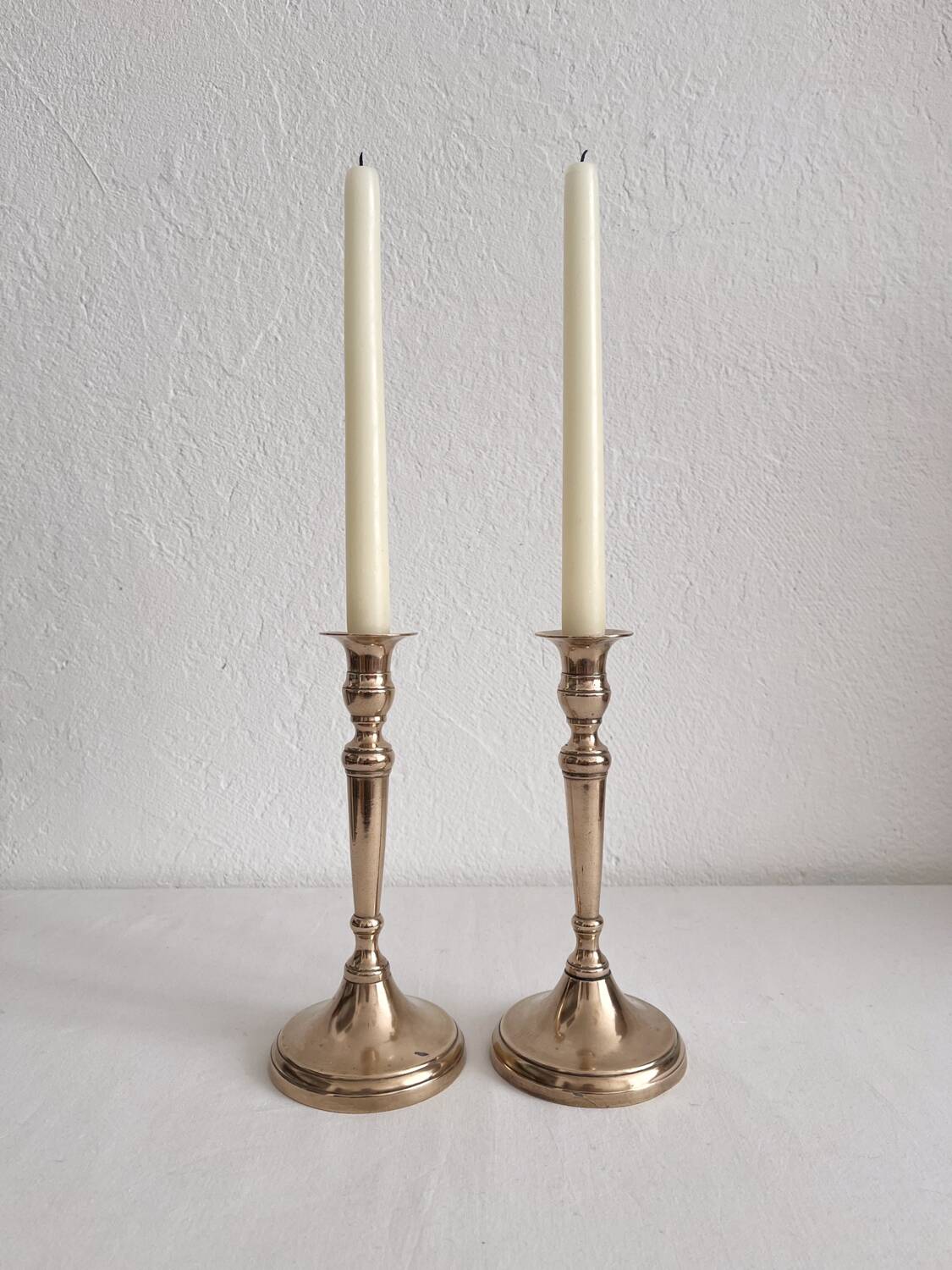 Antique candlesticks candlesticks baluster in brass copper