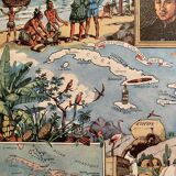 Old West Indies map poster - JP Pinchon - 1940