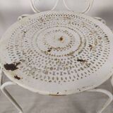 4 wrought iron garden armchairs