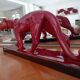 Red enameled panther