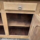 Solid Oak Sideboard Mid 20th Century