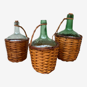 Trio of demijohns