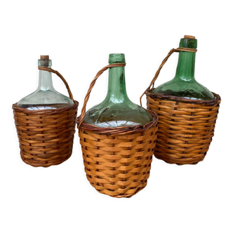 Trio of demijohns