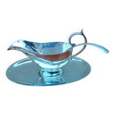 Saucière art de la table vintage métal argenté