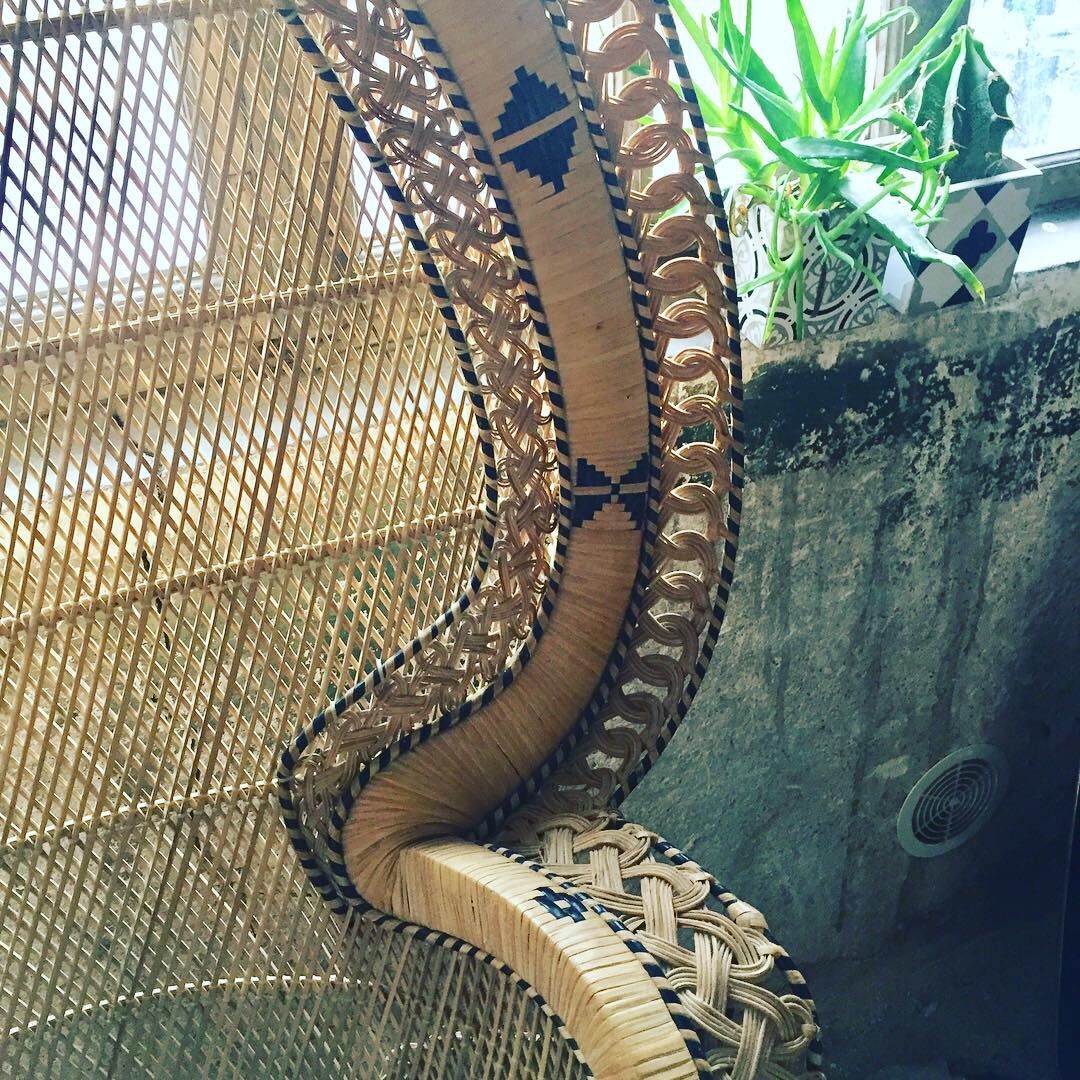 Emmanuelle rattan armchair