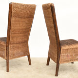 4 wicker chairs