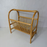 Rattan magazine holder