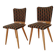 Pair of Modernist Chairs with Compass Legs – 1950s