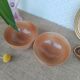 Two piedouche bowls in montgolfier glazed sandstone France