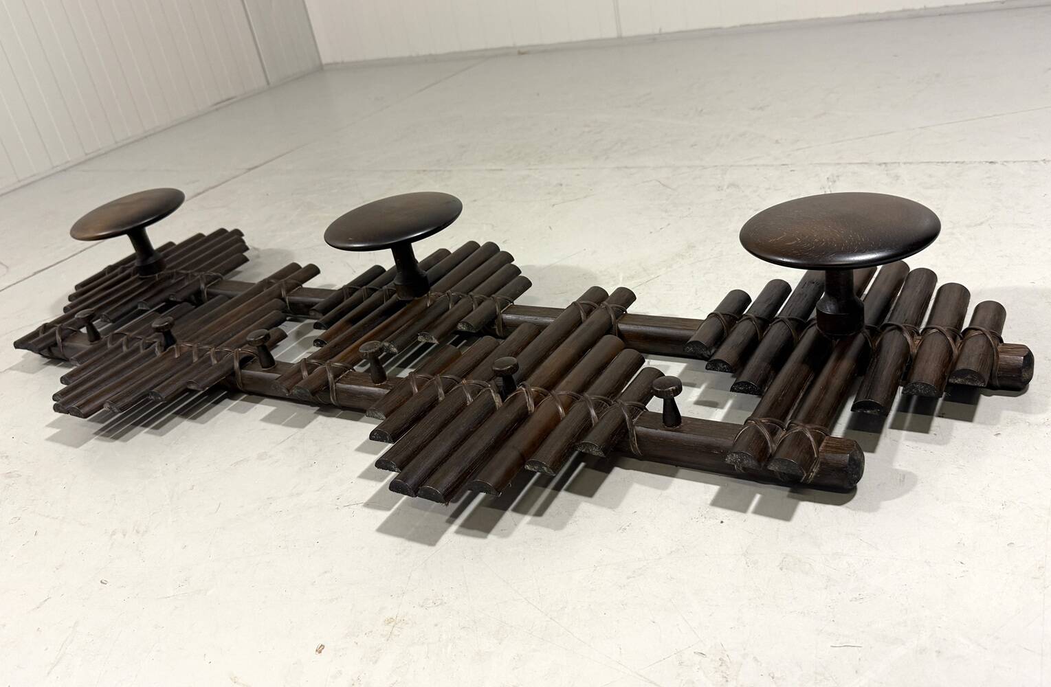 Rattan wall coat rack 1970’s