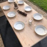 Solid wood dining table