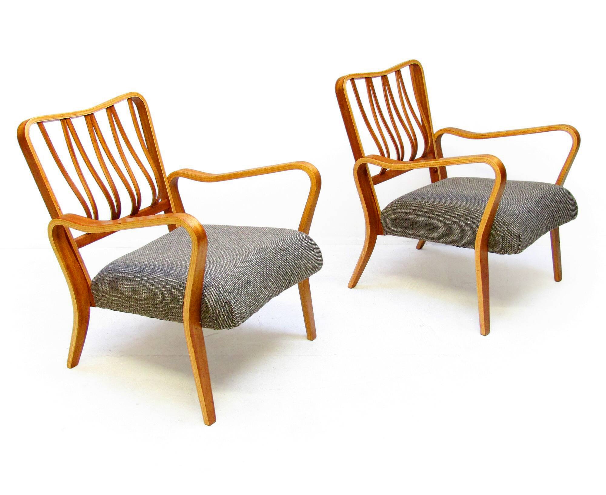 Two 1950s "Linden" Lounge Chairs in Teak by G A Jenkins