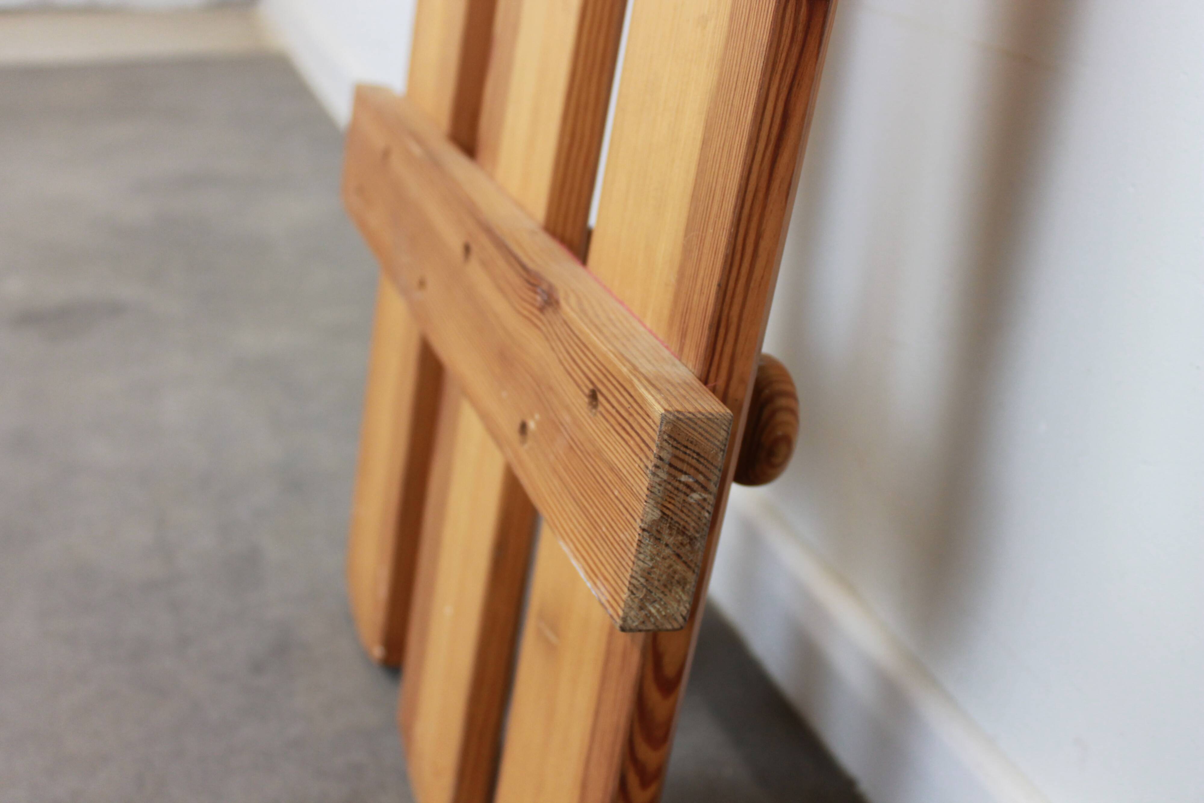 Pine wall coat rack