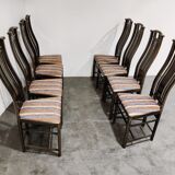 Dining chairs Umberto Asnago for Giorgetti, 1980s