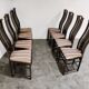 Chaises de salle à manger Umberto Asnago pour Giorgetti, années 1980