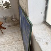 Peinture XL jarre bleue Saunière Audouze