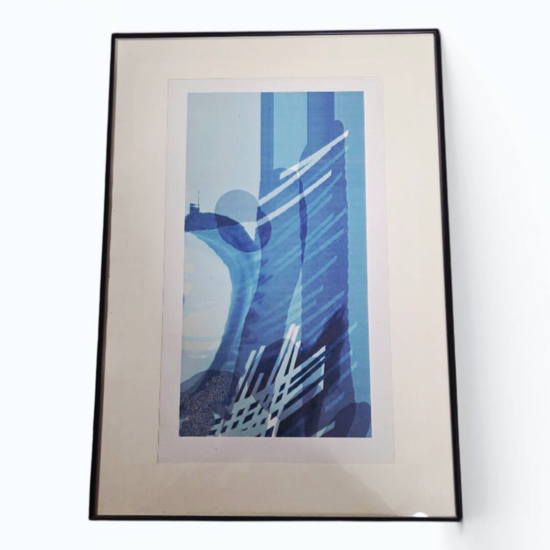 Set of 4 abstract artist proofs – Signed GW – Circa 1990