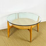 Glass coffee table