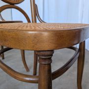 Set of 4 Mid-century Bentwood Cane Dining Chair, Thonet Style, 1970s Yugosl