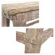 Antique bench in weathered wood