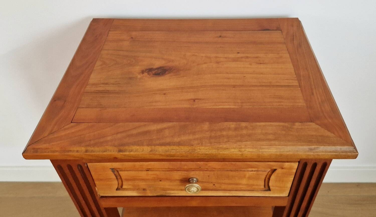 Low cabinet in blond cherry wood, Directoire style