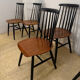 Suite de 5 chaises Tapiovaara modèle Fanett