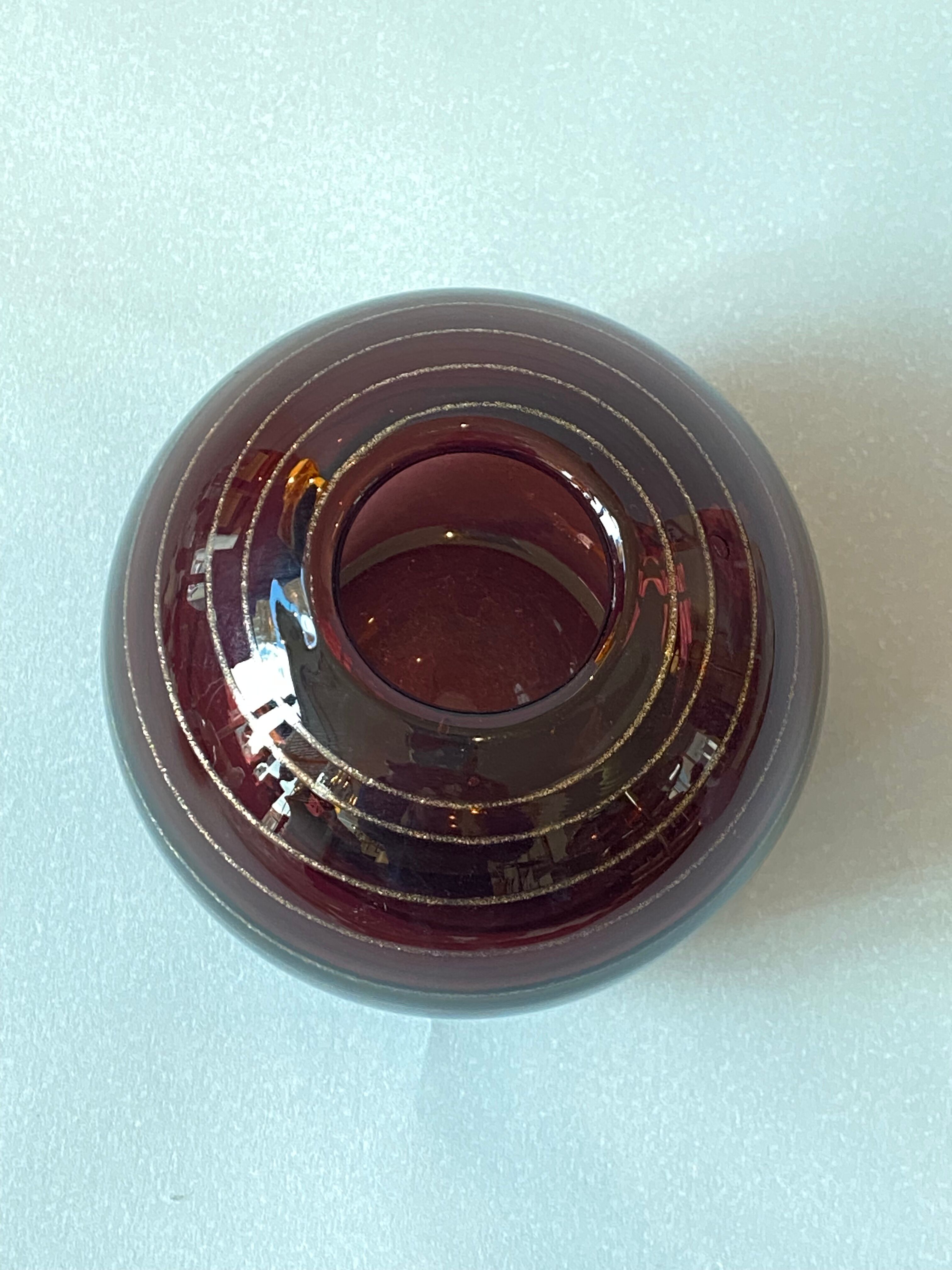 Vase verre Robert Pierini Biot