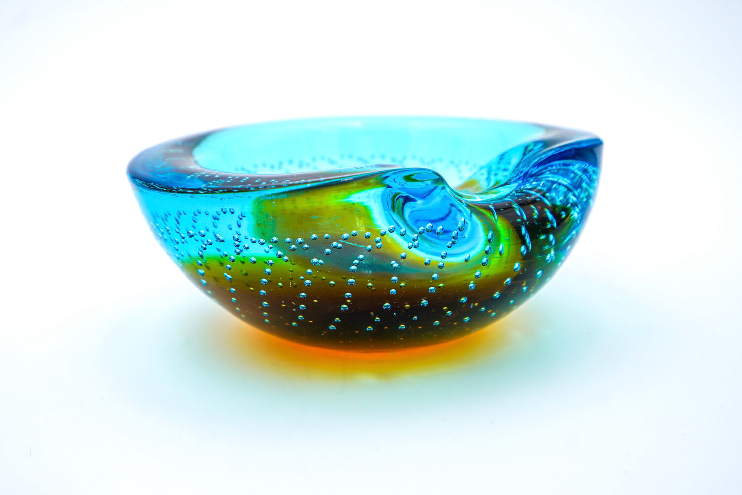 Murano pocket bowl "Sommerso Bullicante" – Galliano Ferro