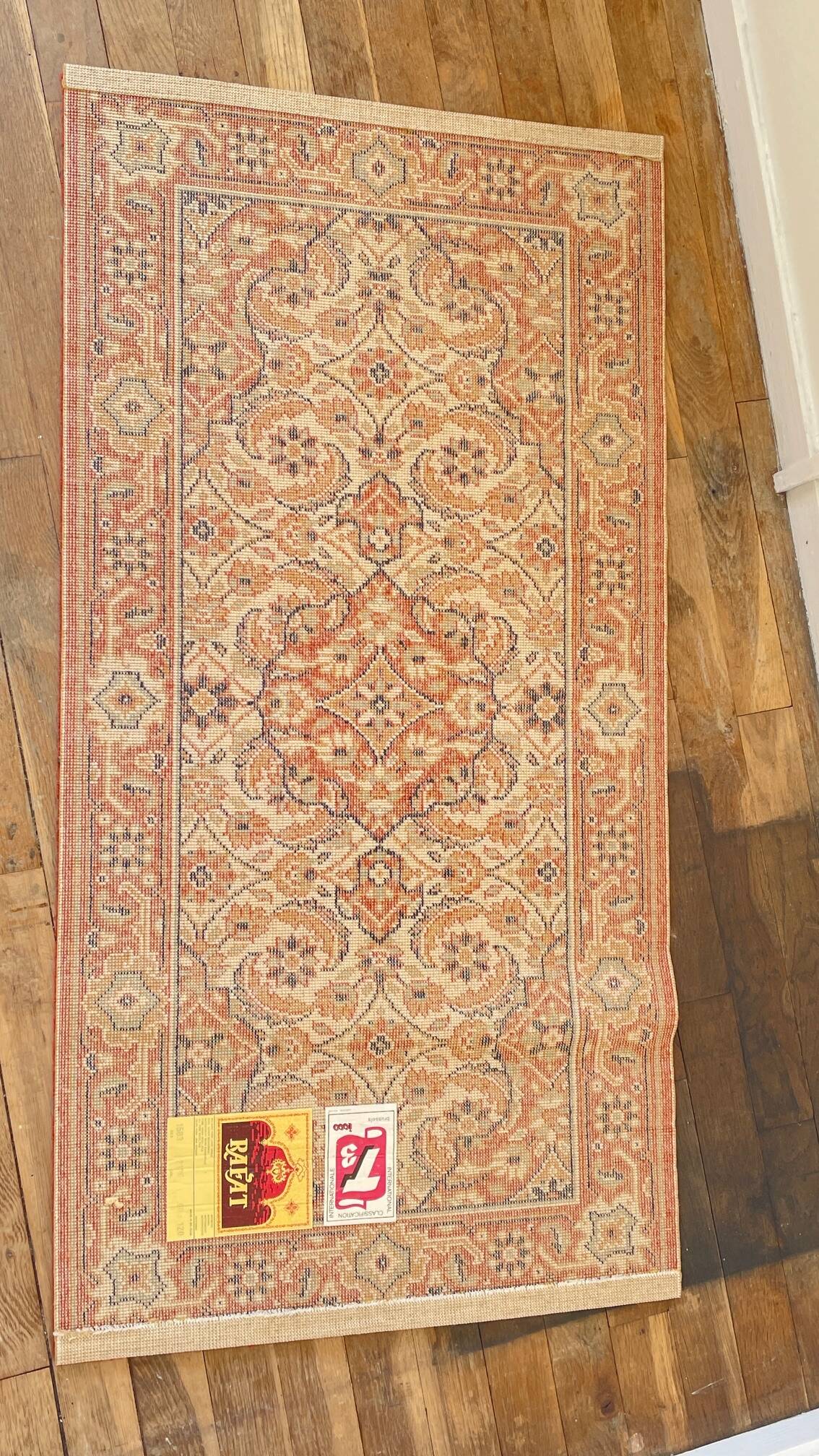 Vintage virgin wool rug