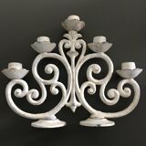 White cast iron candelabra