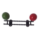 Vintage ball and metal coat racks