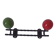 Vintage ball and metal coat racks