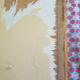 Tapisserie "rencontre" atelier d'art contemporain la lice, encadrement bois